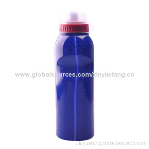 750mL PE BPA-free Sports Sipper Bottle with Hand Grip, Screw-top Rubber Valve